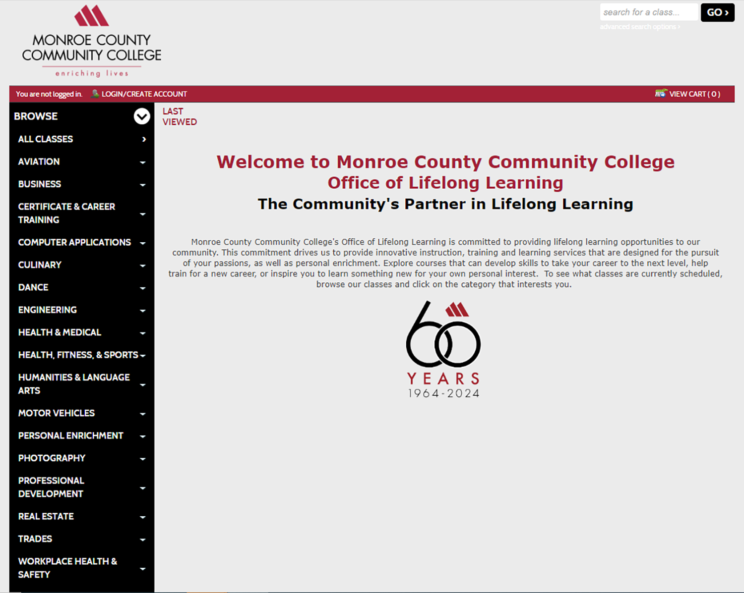 REGISTRATION, USING NEW, EASYTOUSE ONLINE SYSTEM, IS OPEN FOR MCCC